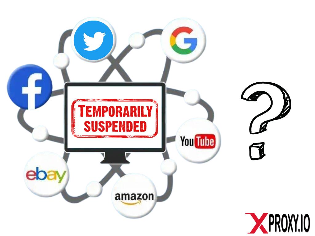 Why facebook google twitter youtube amazon ebay temporarily suspended?