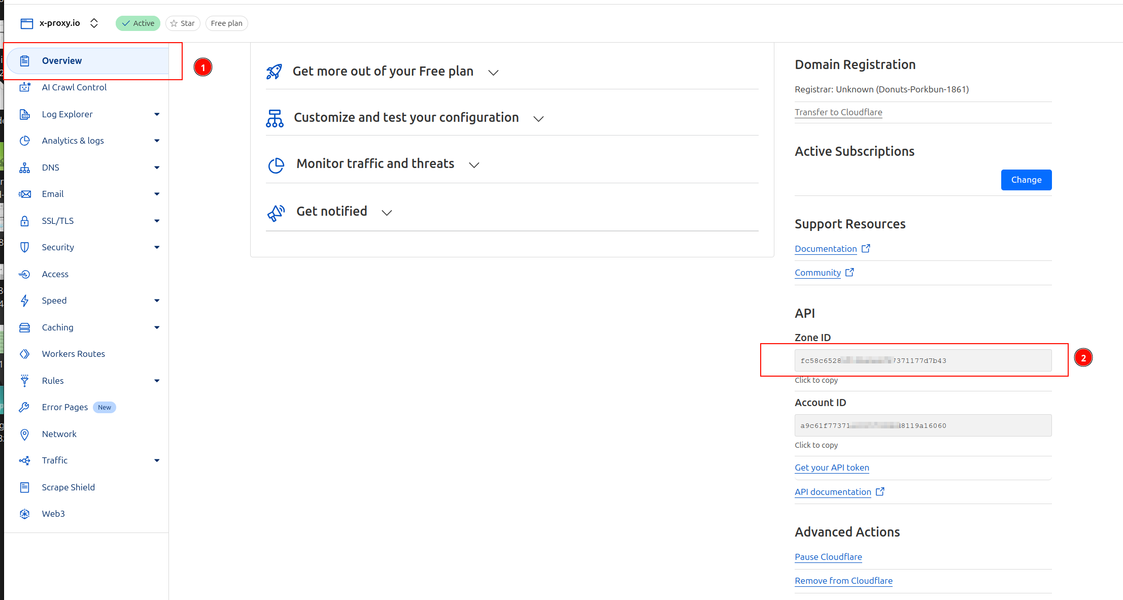 Cloudflare Zone ID