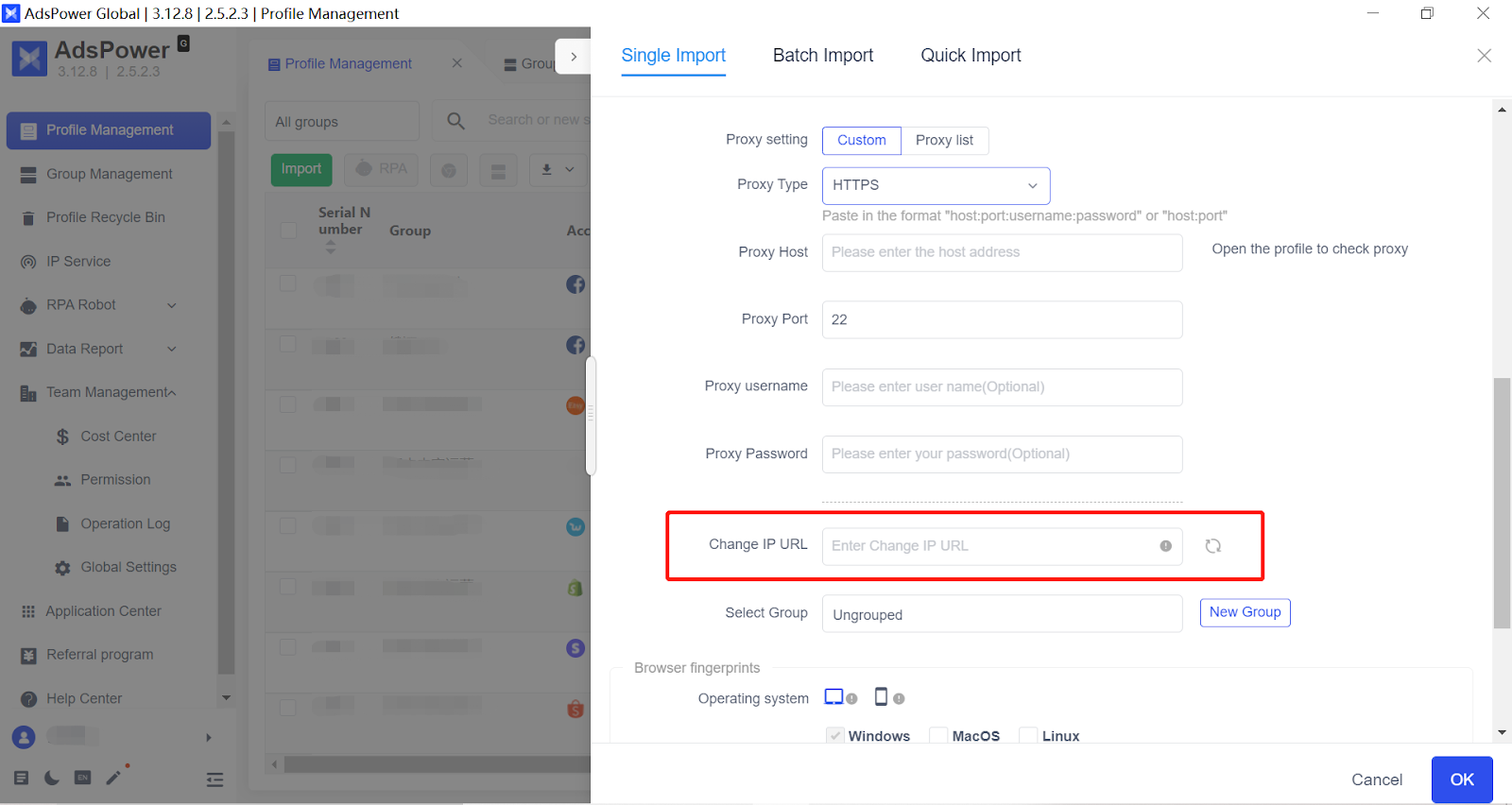 AdsPower changing IP by link - Waiting for image loading