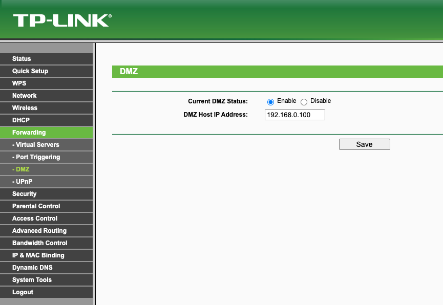 NAT Forwarding/DMZ with Router Support - Waiting for image loading