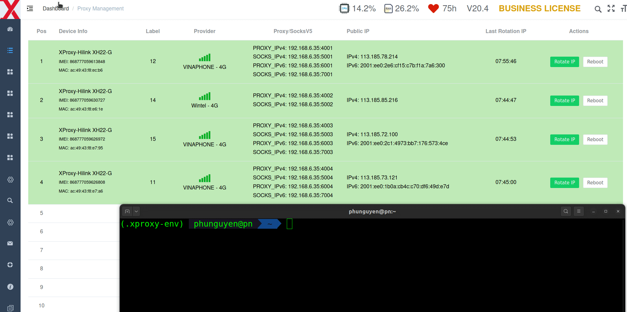 Rotate IP by link - Waiting for image loading