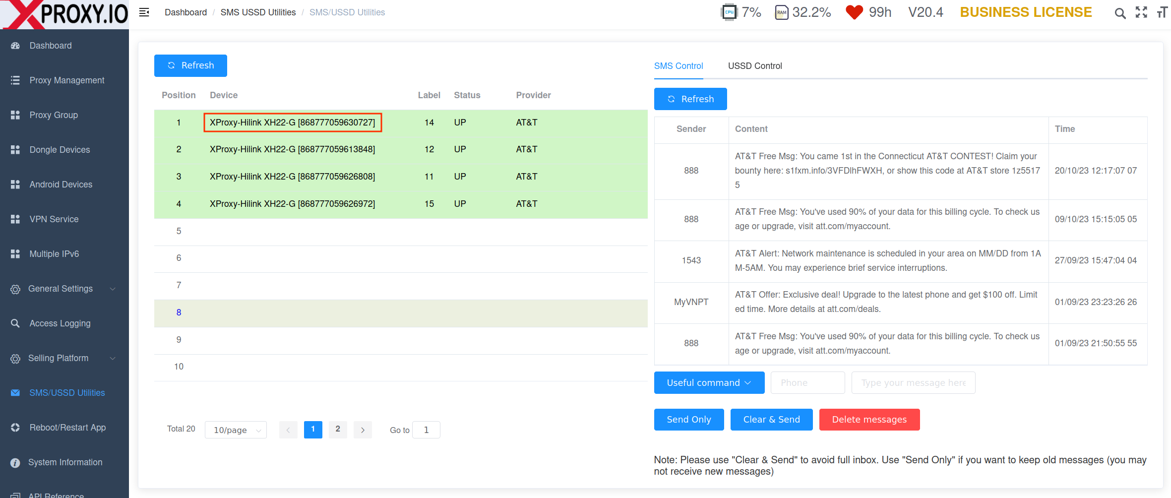 SMS/USSD Utilities for Checking Balance and Phone Number - Image not available