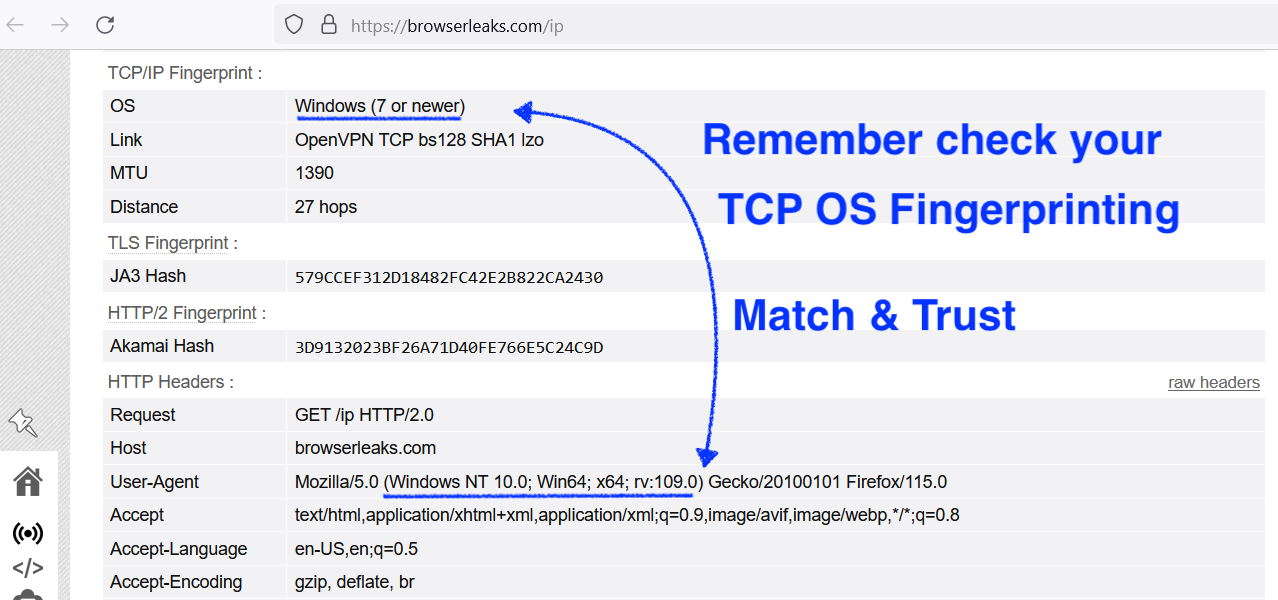 xproxy tcp os match user agent