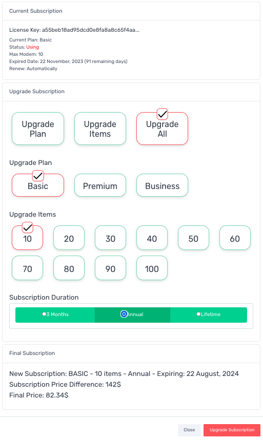 Upgrade all subscription xproxy