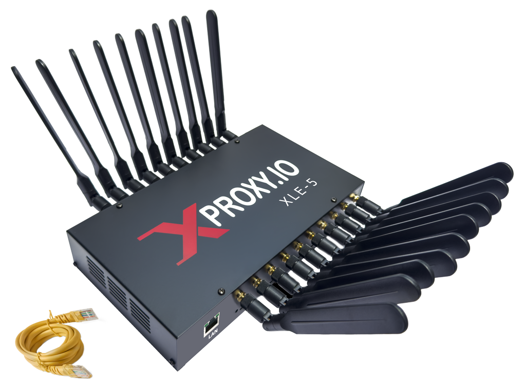 XLE-5 – All-in-One 5 Modems Proxy Device with Integrated Server and LAN Connectivity