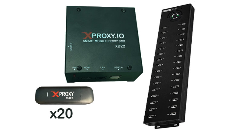 Mobile proxy 20 LTE dongles kit