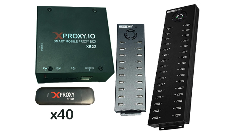 Mobile proxy 40 LTE dongles kit